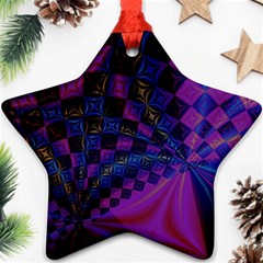 Background Silky Geometric Fractal Ornament (star) by Wegoenart