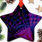 Background Silky Geometric Fractal Ornament (Star) Front