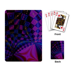 Background Silky Geometric Fractal Playing Cards Single Design (rectangle) by Wegoenart