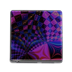 Background Silky Geometric Fractal Memory Card Reader (square 5 Slot) by Wegoenart