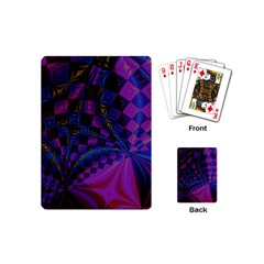 Background Silky Geometric Fractal Playing Cards Single Design (mini) by Wegoenart