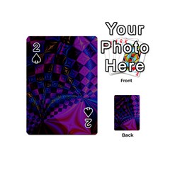 Background Silky Geometric Fractal Playing Cards 54 Designs (mini) by Wegoenart