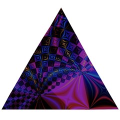 Background Silky Geometric Fractal Wooden Puzzle Triangle by Wegoenart