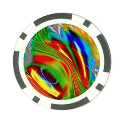 Artwork Digital Art Fractal Colors Poker Chip Card Guard (10 Pack) by Wegoenart