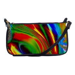 Artwork Digital Art Fractal Colors Shoulder Clutch Bag by Wegoenart