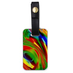 Artwork Digital Art Fractal Colors Luggage Tag (one Side) by Wegoenart