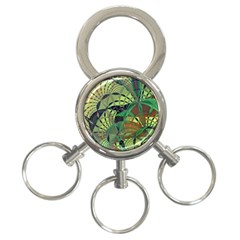 Design Background Concept Fractal 3-ring Key Chain by Wegoenart