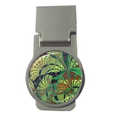 Design Background Concept Fractal Money Clips (round)  by Wegoenart