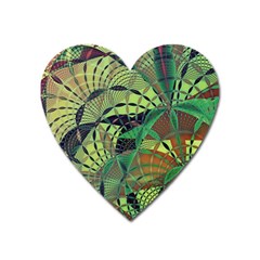 Design Background Concept Fractal Heart Magnet by Wegoenart