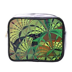 Design Background Concept Fractal Mini Toiletries Bag (one Side) by Wegoenart