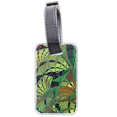 Design Background Concept Fractal Luggage Tag (two Sides) by Wegoenart