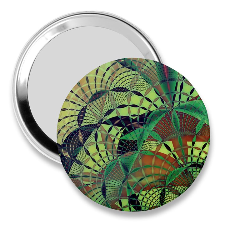 Design Background Concept Fractal 3  Handbag Mirrors