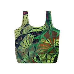 Design Background Concept Fractal Full Print Recycle Bag (s) by Wegoenart