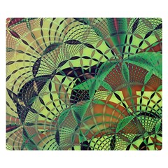 Design Background Concept Fractal Double Sided Flano Blanket (small)  by Wegoenart