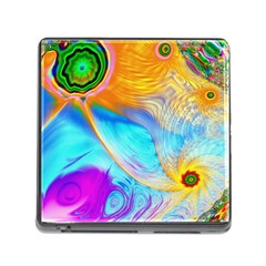 Artwork Digital Art Fractal Colors Memory Card Reader (square 5 Slot) by Wegoenart