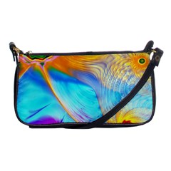 Artwork Digital Art Fractal Colors Shoulder Clutch Bag by Wegoenart