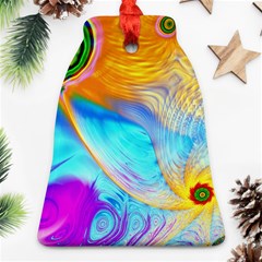 Artwork Digital Art Fractal Colors Bell Ornament (two Sides) by Wegoenart