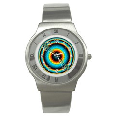 Art Artwork Fractal Digital Art Stainless Steel Watch by Wegoenart