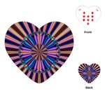 Artwork Fractal Geometrical Design Playing Cards Single Design (Heart) Front