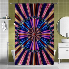 Artwork Fractal Geometrical Design Shower Curtain 48  X 72  (small)  by Wegoenart