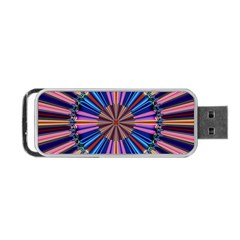 Artwork Fractal Geometrical Design Portable Usb Flash (one Side) by Wegoenart