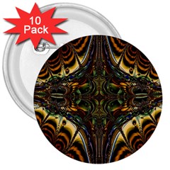 Abstract Art Artwork Fractal 3  Buttons (10 pack) 