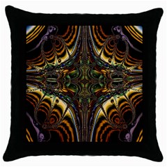 Abstract Art Artwork Fractal Throw Pillow Case (Black)