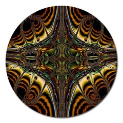 Abstract Art Artwork Fractal Magnet 5  (Round)