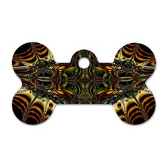 Abstract Art Artwork Fractal Dog Tag Bone (Two Sides)