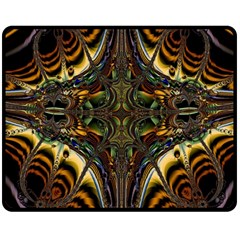 Abstract Art Artwork Fractal Double Sided Fleece Blanket (medium)  by Wegoenart