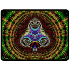 Artwork Fractal Digital Art Double Sided Fleece Blanket (large)  by Wegoenart