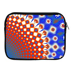 Digital Arts Fractals Futuristic Red Blue Apple Ipad 2/3/4 Zipper Cases by Wegoenart