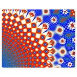 Digital Arts Fractals Futuristic Red Blue Double Sided Flano Blanket (Medium)  60 x50  Blanket Front