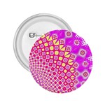 Digital Arts Fractals Futuristic Pink 2.25  Buttons Front