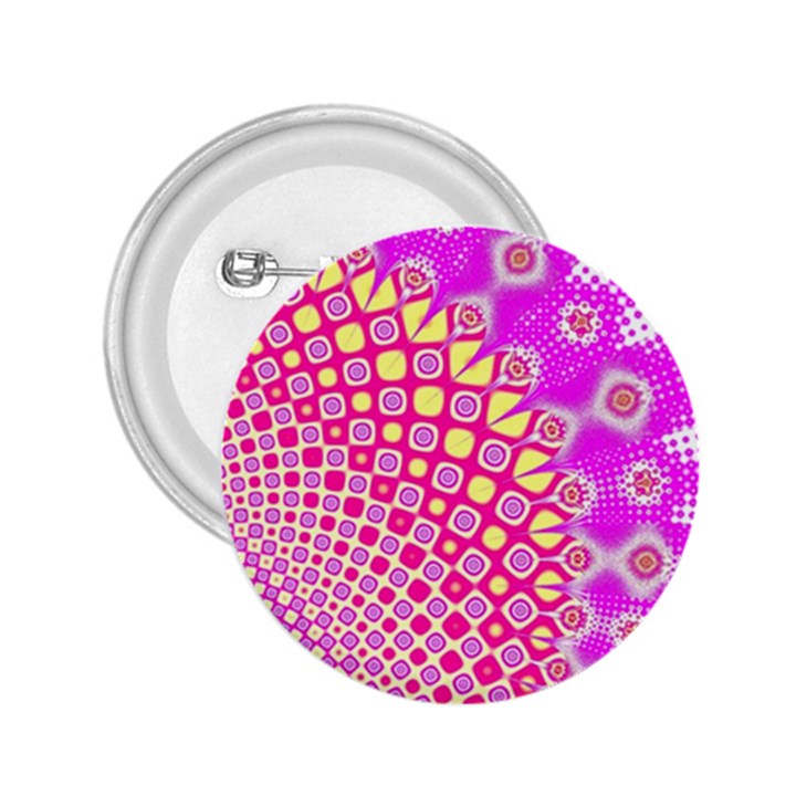 Digital Arts Fractals Futuristic Pink 2.25  Buttons