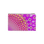 Digital Arts Fractals Futuristic Pink Cosmetic Bag (Small) Back