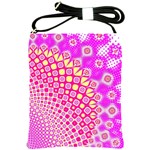 Digital Arts Fractals Futuristic Pink Shoulder Sling Bag Front