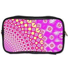 Digital Arts Fractals Futuristic Pink Toiletries Bag (Two Sides)