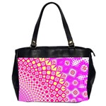 Digital Arts Fractals Futuristic Pink Oversize Office Handbag (2 Sides) Front