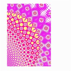 Digital Arts Fractals Futuristic Pink Large Garden Flag (Two Sides)