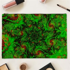 Art Artwork Fractal Digital Art  Green Cosmetic Bag (xxl) by Wegoenart