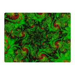 Art Artwork Fractal Digital Art  Green Double Sided Flano Blanket (mini)  by Wegoenart