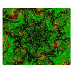 Art Artwork Fractal Digital Art  Green Double Sided Flano Blanket (small)  by Wegoenart