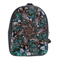 Art Artwork Fractal Digital School Bag (large) by Wegoenart