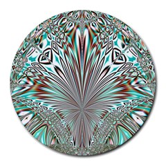 Crystal Design Crystal Pattern Glass Round Mousepads by Wegoenart