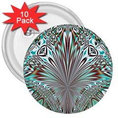 Crystal Design Crystal Pattern Glass 3  Buttons (10 Pack)  by Wegoenart