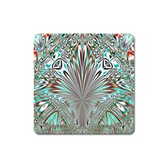 Crystal Design Crystal Pattern Glass Square Magnet by Wegoenart