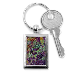 Background Design Art Artwork Key Chain (rectangle) by Wegoenart