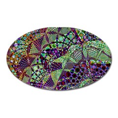 Background Design Art Artwork Oval Magnet by Wegoenart