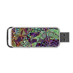 Background Design Art Artwork Portable Usb Flash (two Sides) by Wegoenart